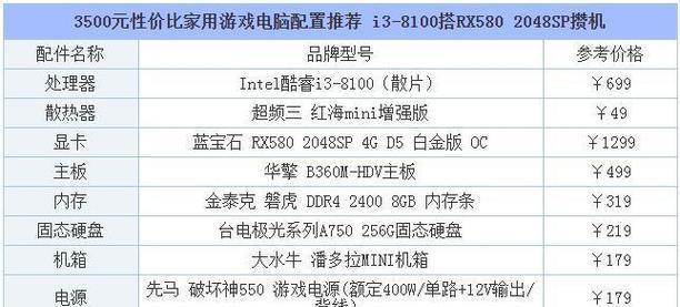 2021年笔记本配置排行榜一览图（探索最强笔记本配置，让你轻松选择）