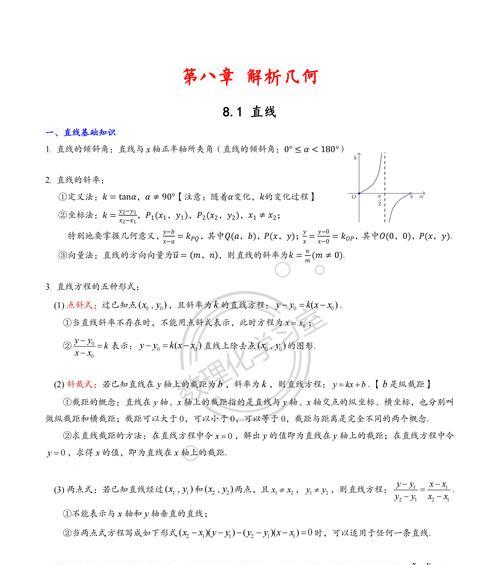 两点直线方程公式的推导与应用（探索直线方程的基本原理与应用方法）